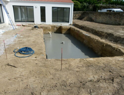 Projet piscine en cours de réalisation